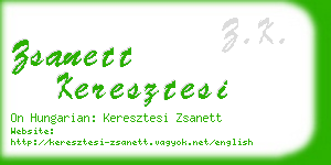zsanett keresztesi business card